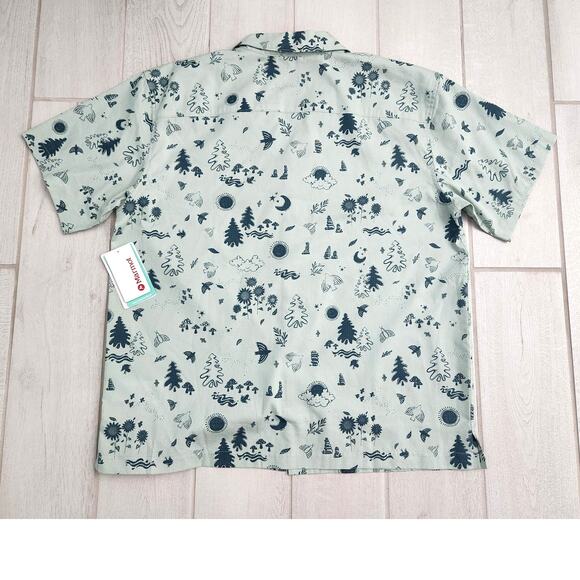 Marmot Mens Large Muir Camp Novelty Green Trail Hiking Outdoor Fish Button Shirt - Picture 7 of 9